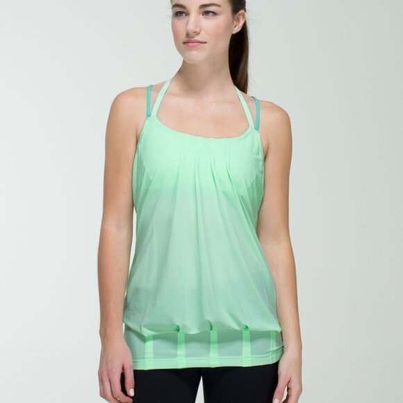 Lululemon Flow & Go Tank Fresh Teal / Bali Breeze - Picture 2 of 16